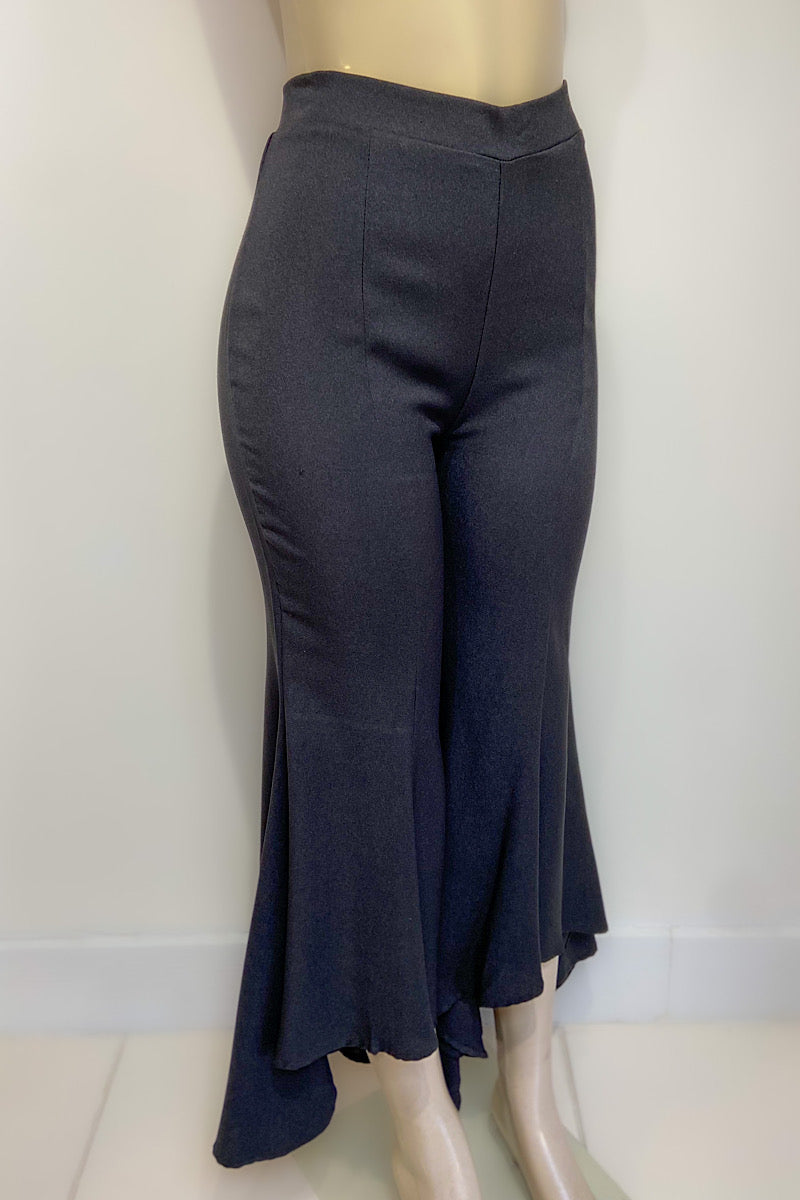 Black Asymmetrical Pants