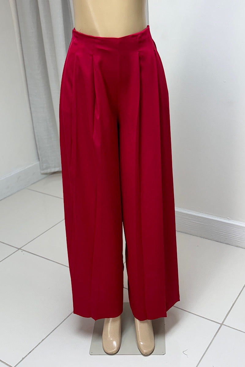 Pleated Wide Pants