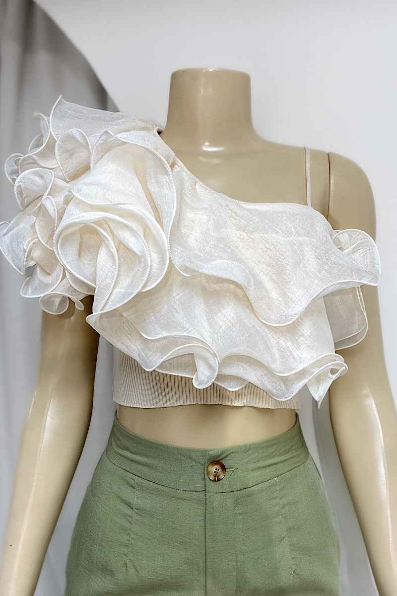 Crop Ruffle Top