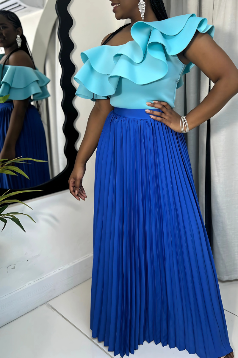 Long Pleated Skirt