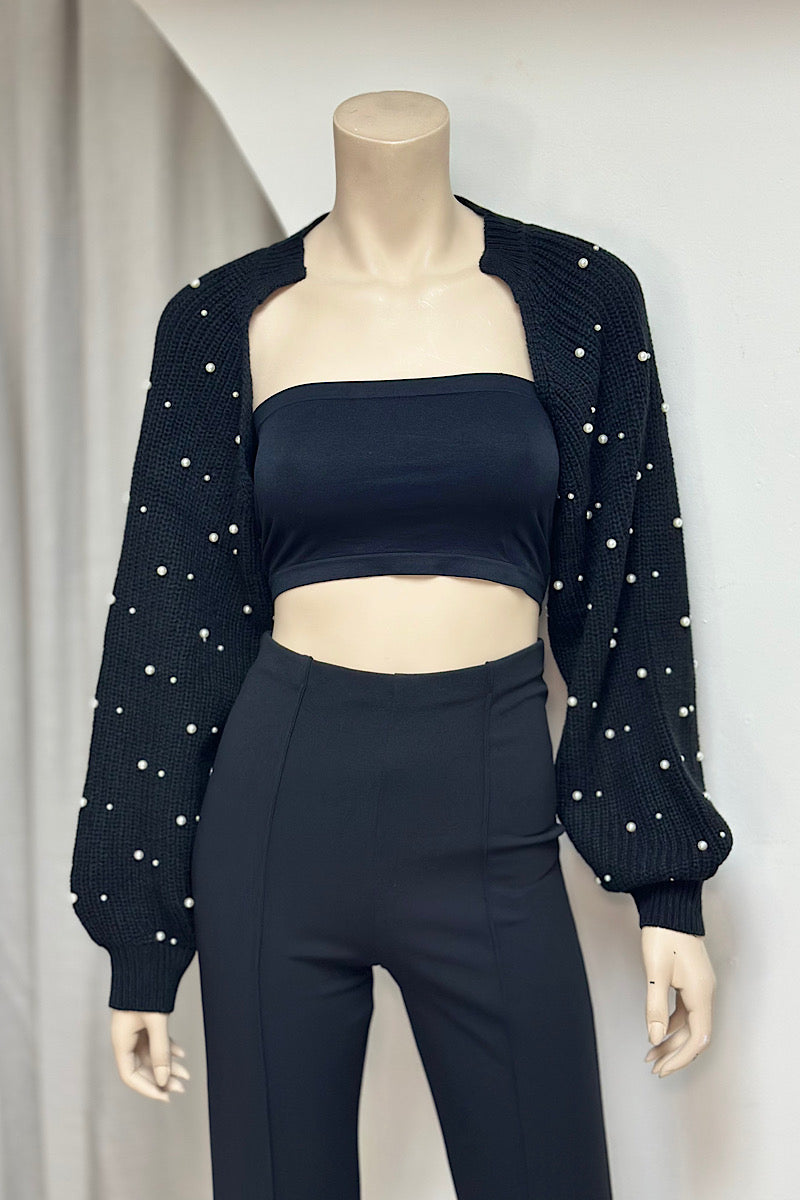Pearl Detail Shrug