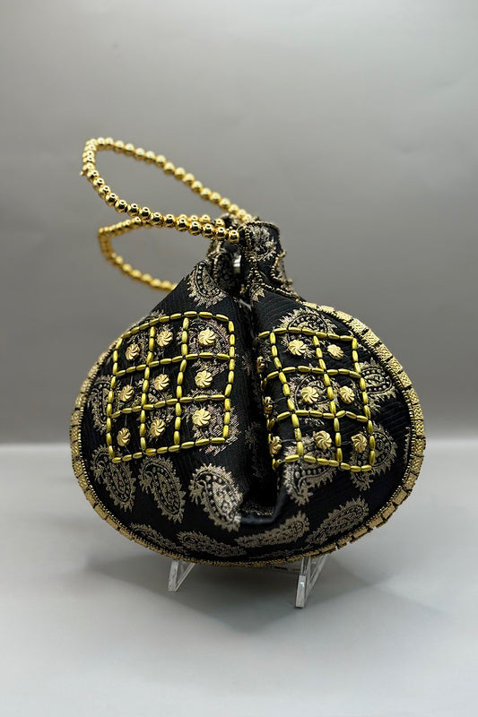 Beaded Embroidered Pouch Bag