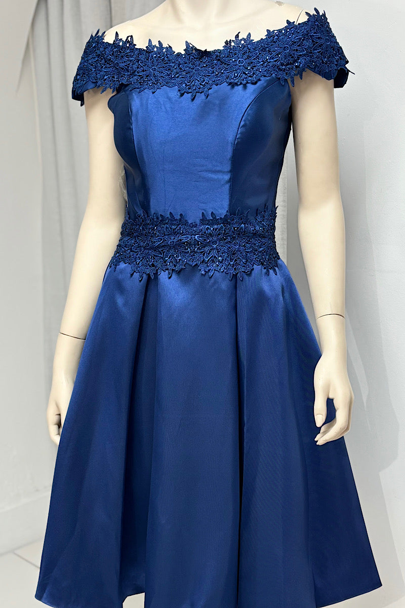 Lace Detail Flare Mini Formal
