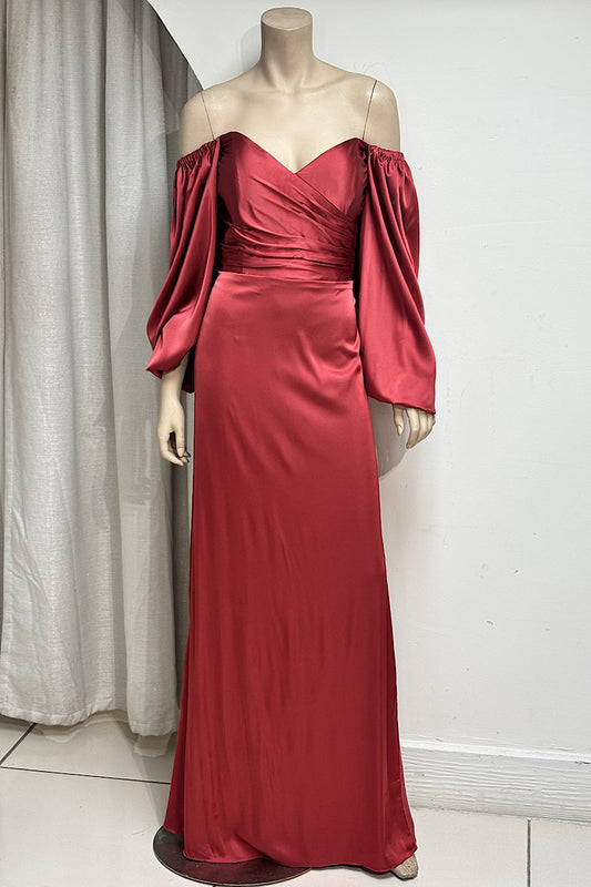 Satin Sweetheart Neckline Semi-Formal