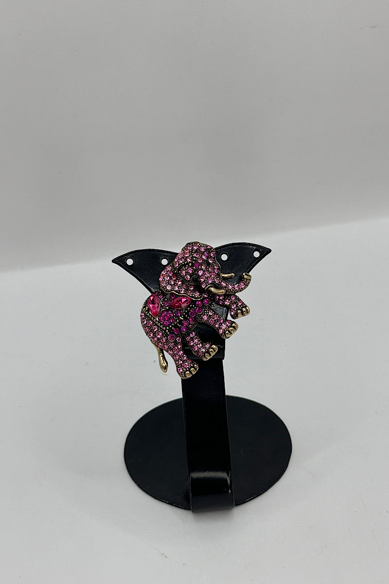 Decorated Elephant Pin