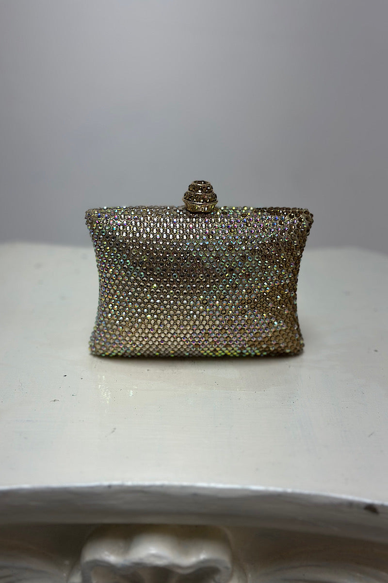 Mini Rhinestone Embellished Clutch