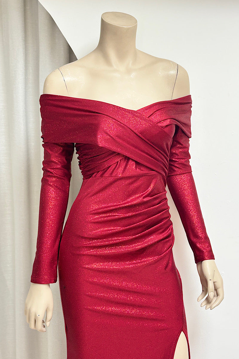 Shimmer Long Sleeve Formal