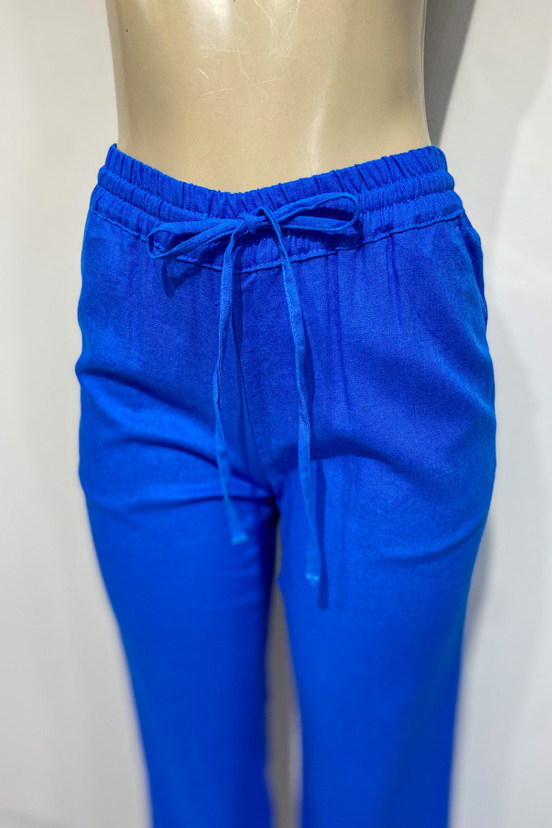 Blue Linen Pant