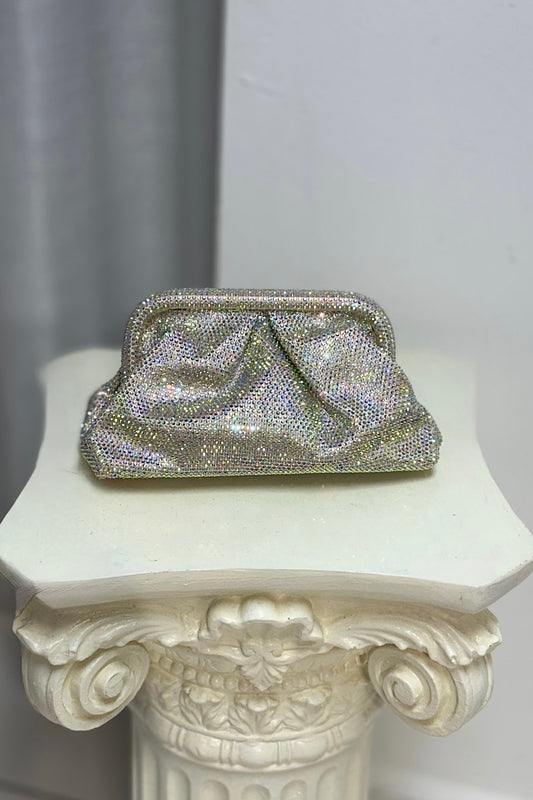 Rhinestone Puff Clutch