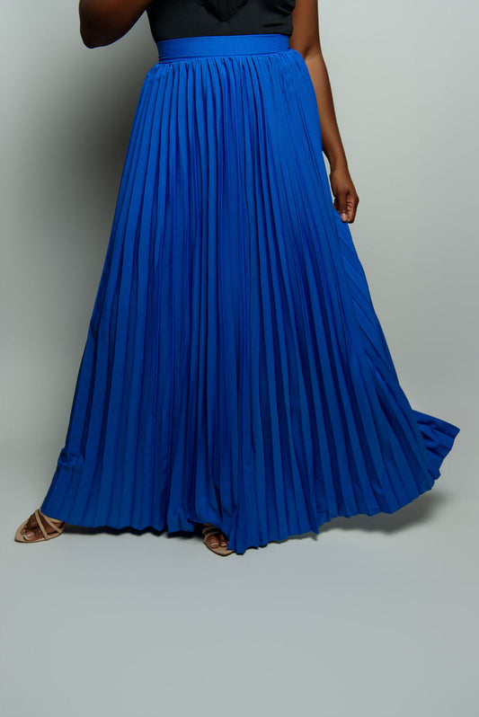 Long Pleated Skirt