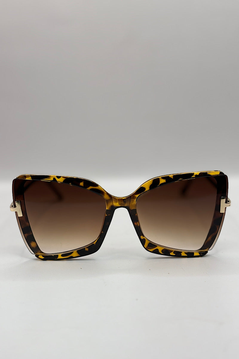 Large Square Frame Sunglasses