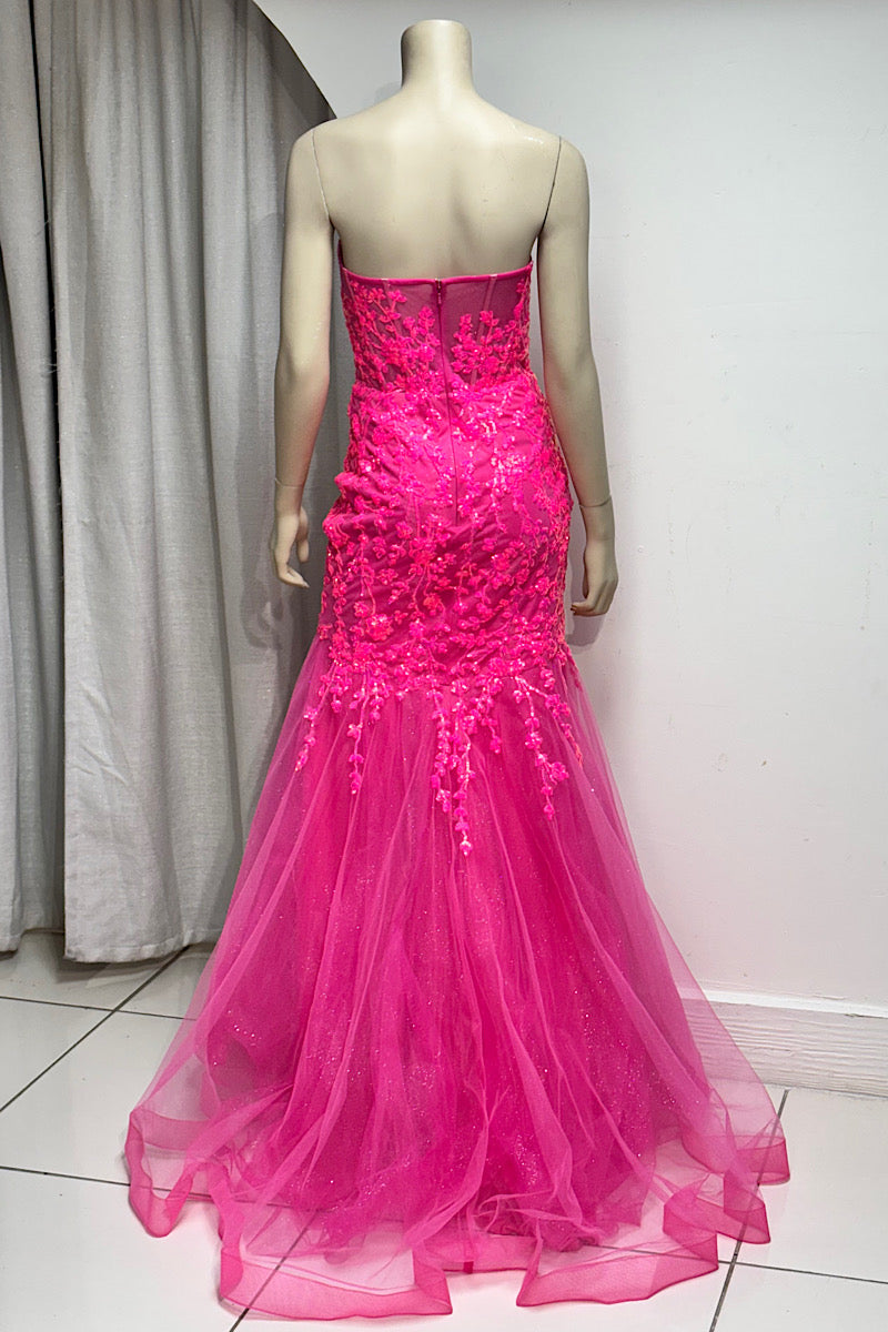 Strapless Sequin Mermaid Formal