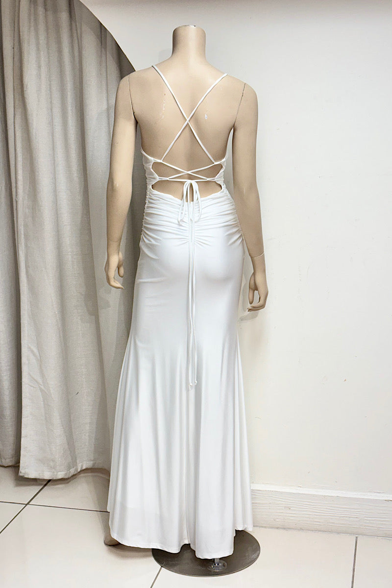 Fitted Spaghetti Strap Formal