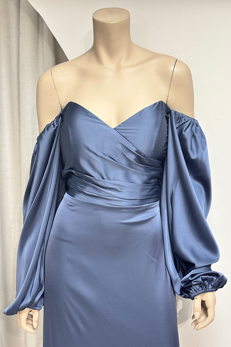 Satin Sweetheart Neckline Semi-Formal