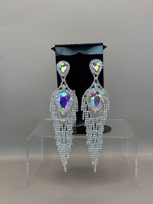 Earring- Silver Iridescent Collection 46