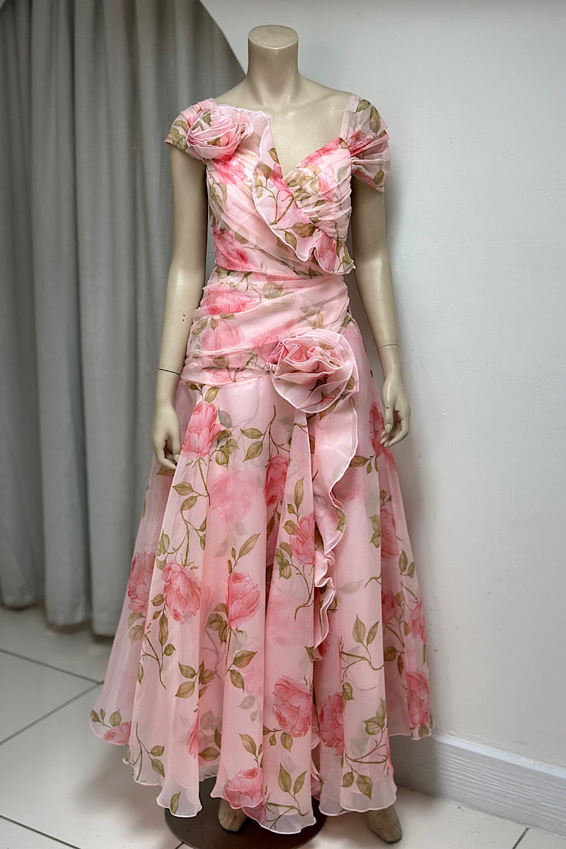 Floral Chiffon Flowy Formal