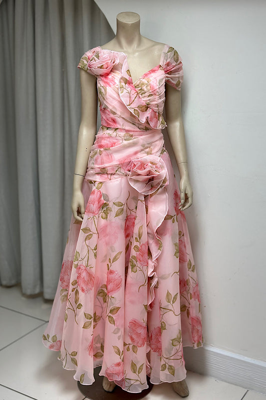 Floral Chiffon Flowy Formal