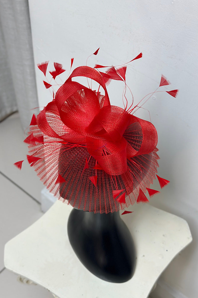 Pleated Netted Fascinator