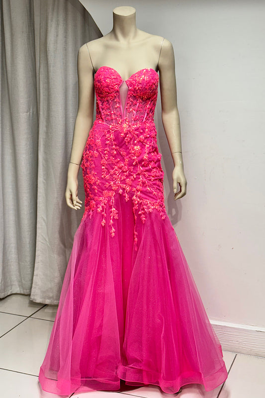 Strapless Sequin Mermaid Formal