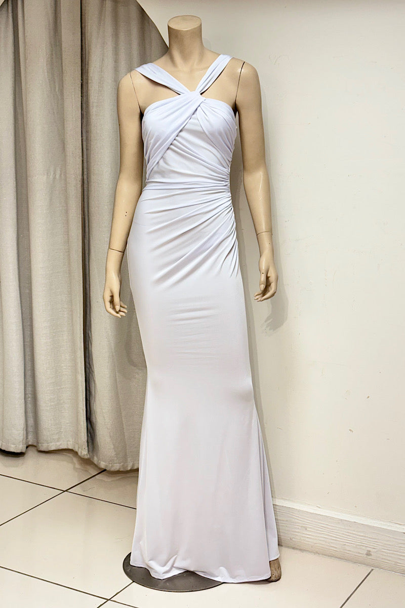 Halter Silky Fitted Dress