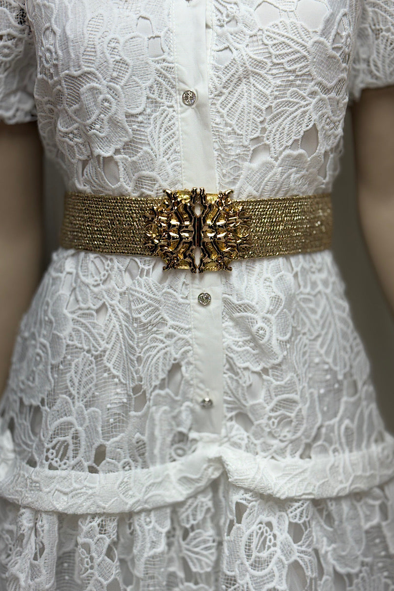 Gold Design Straw Belt