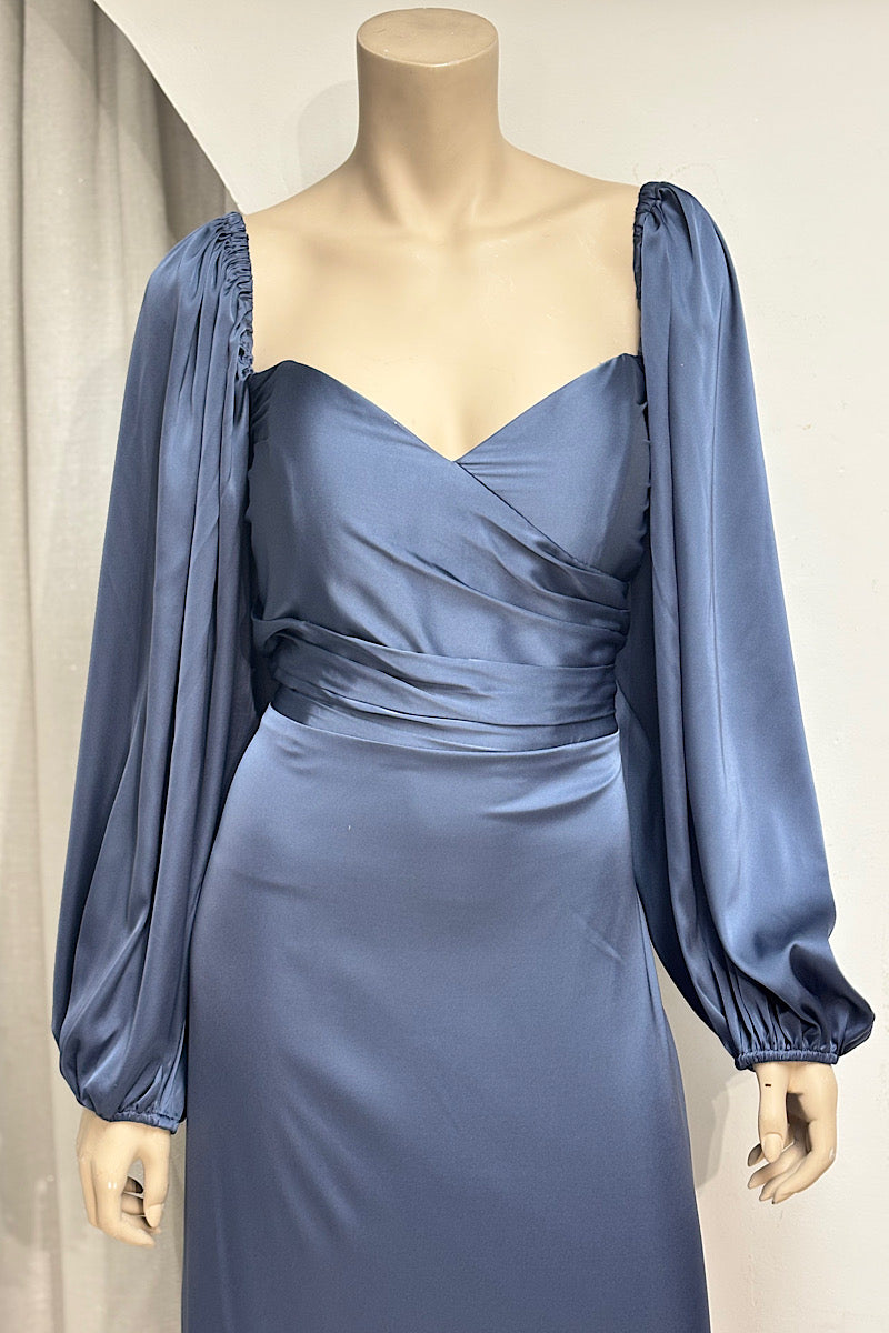 Satin Sweetheart Neckline Semi-Formal