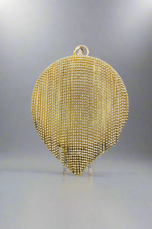 Chandelier Round Crystal Clutch