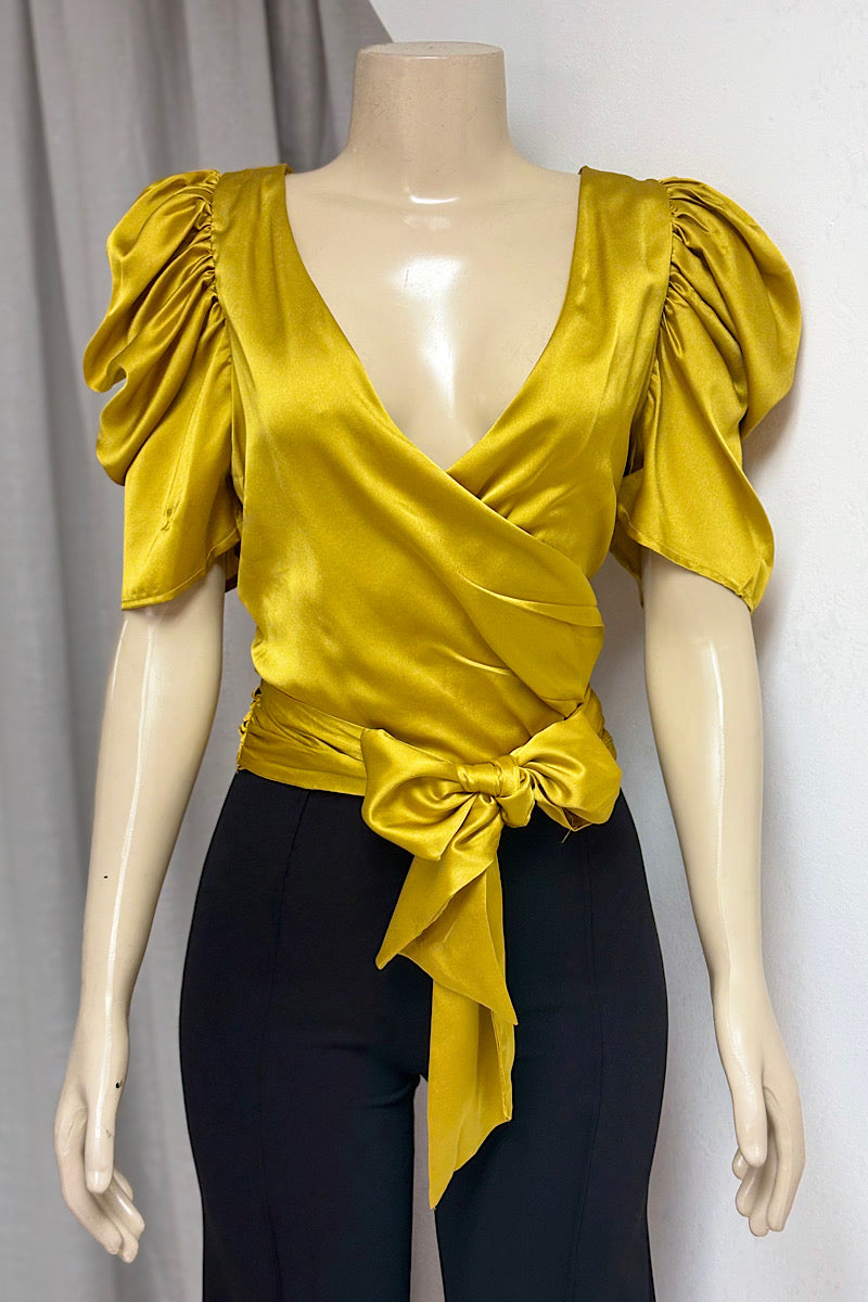 Satin Side Tie Top