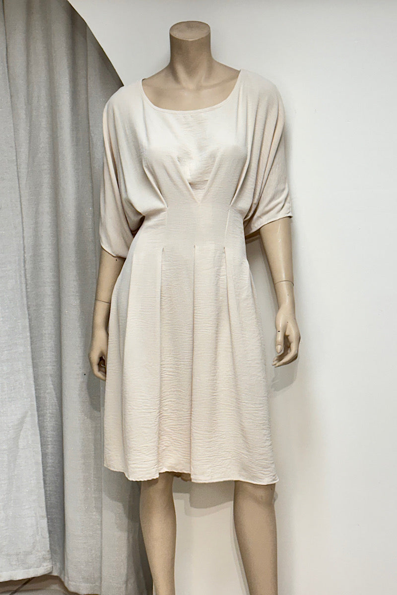 Cinched Waist Flowy Sheath Dress