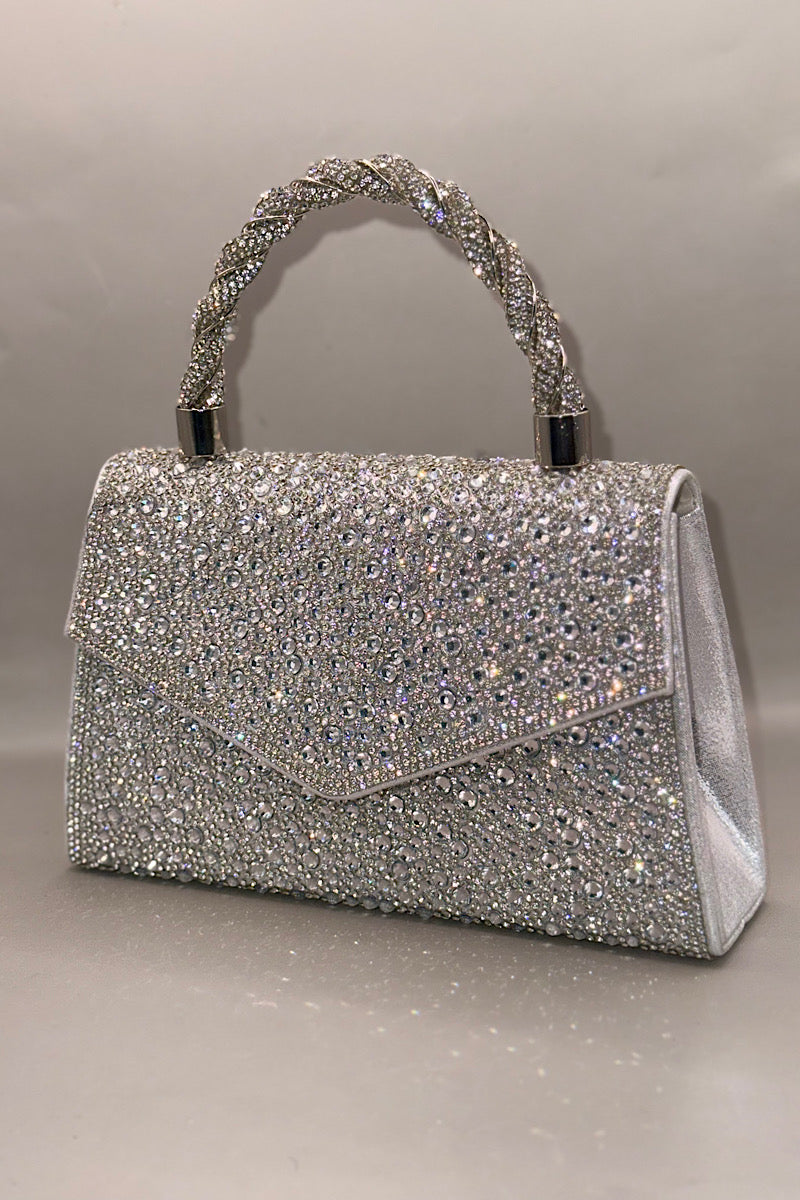 Twined Handle Envelope Hand Bag