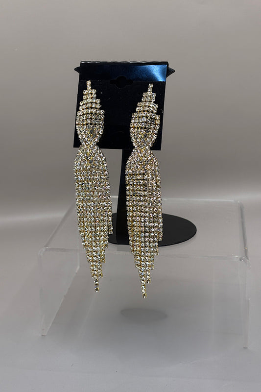 Earrings- Gold Clear Collection 25