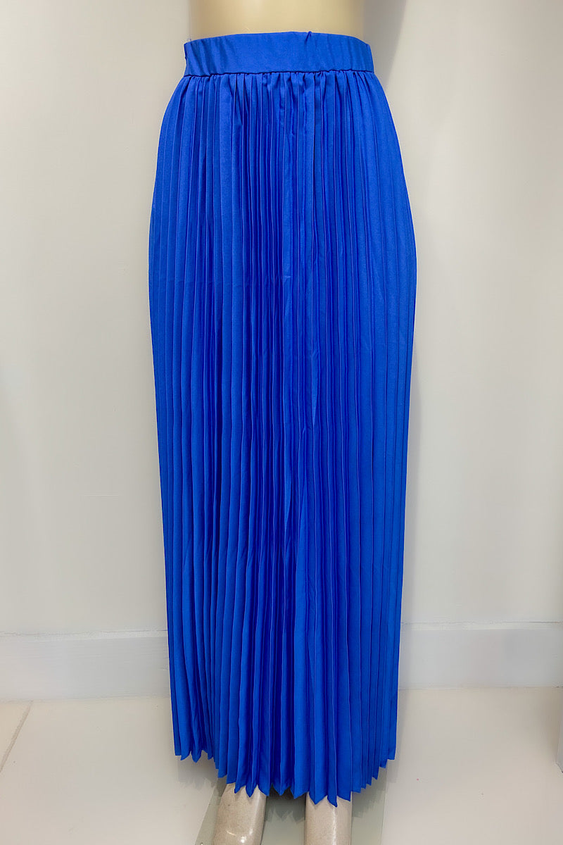 Long Pleated Skirt