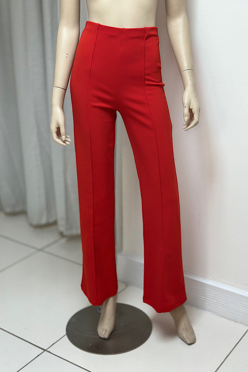 Zip-Up Wide Legged Pant