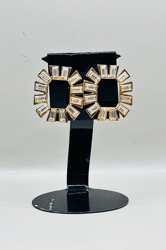 Earring- Gold Clear Collection