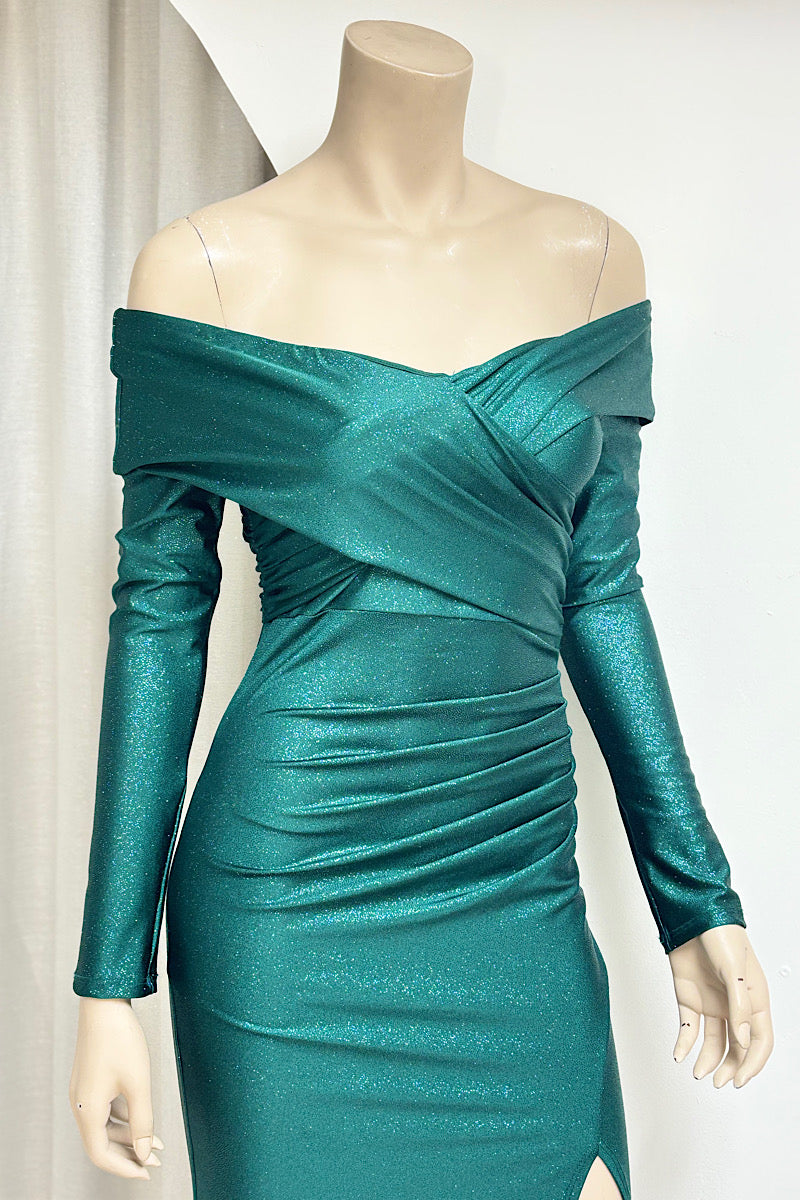 Shimmer Long Sleeve Formal