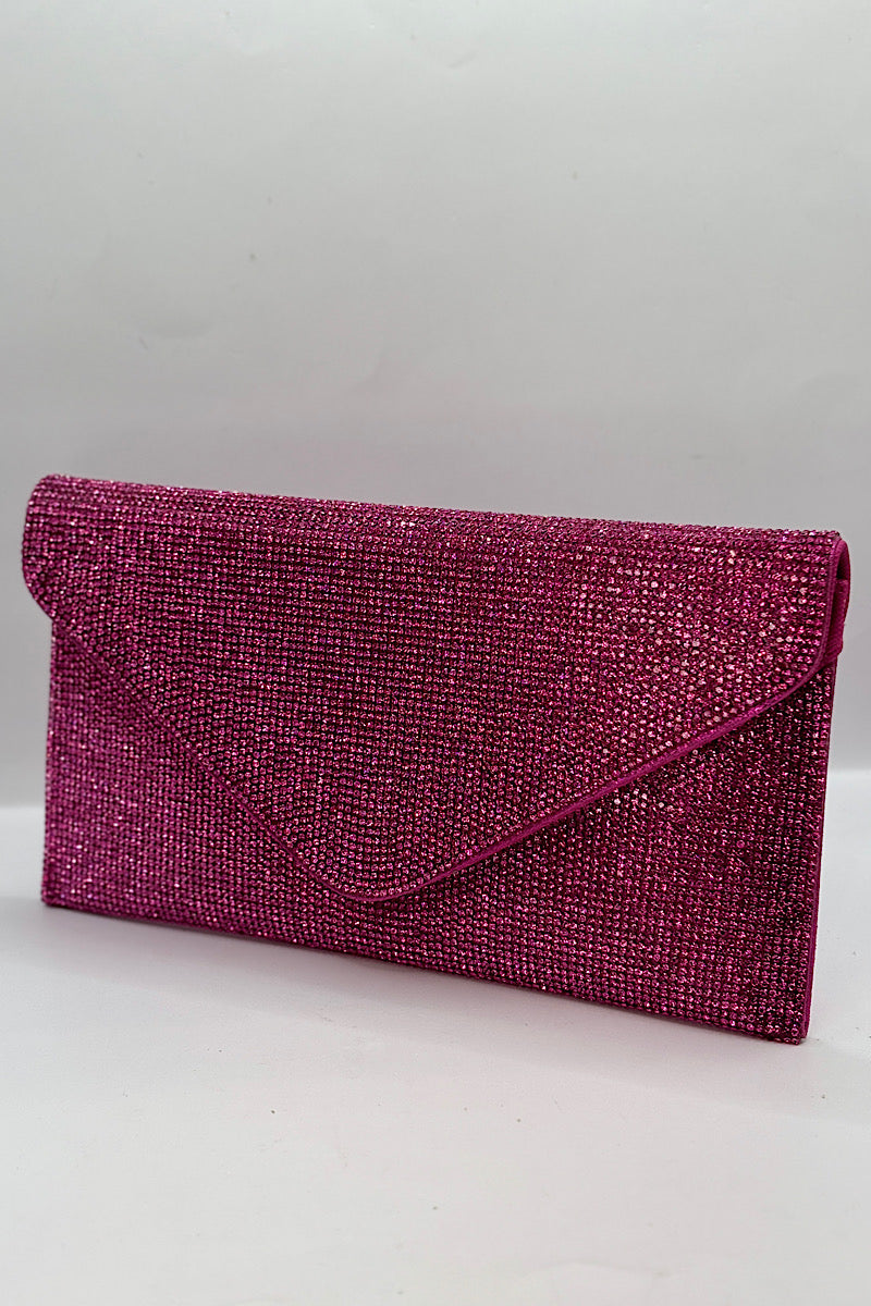 Rhinestone Envelope Clutch