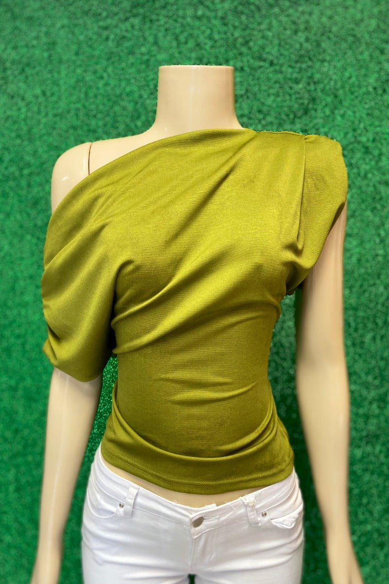 One-Shouldered Fitted Top