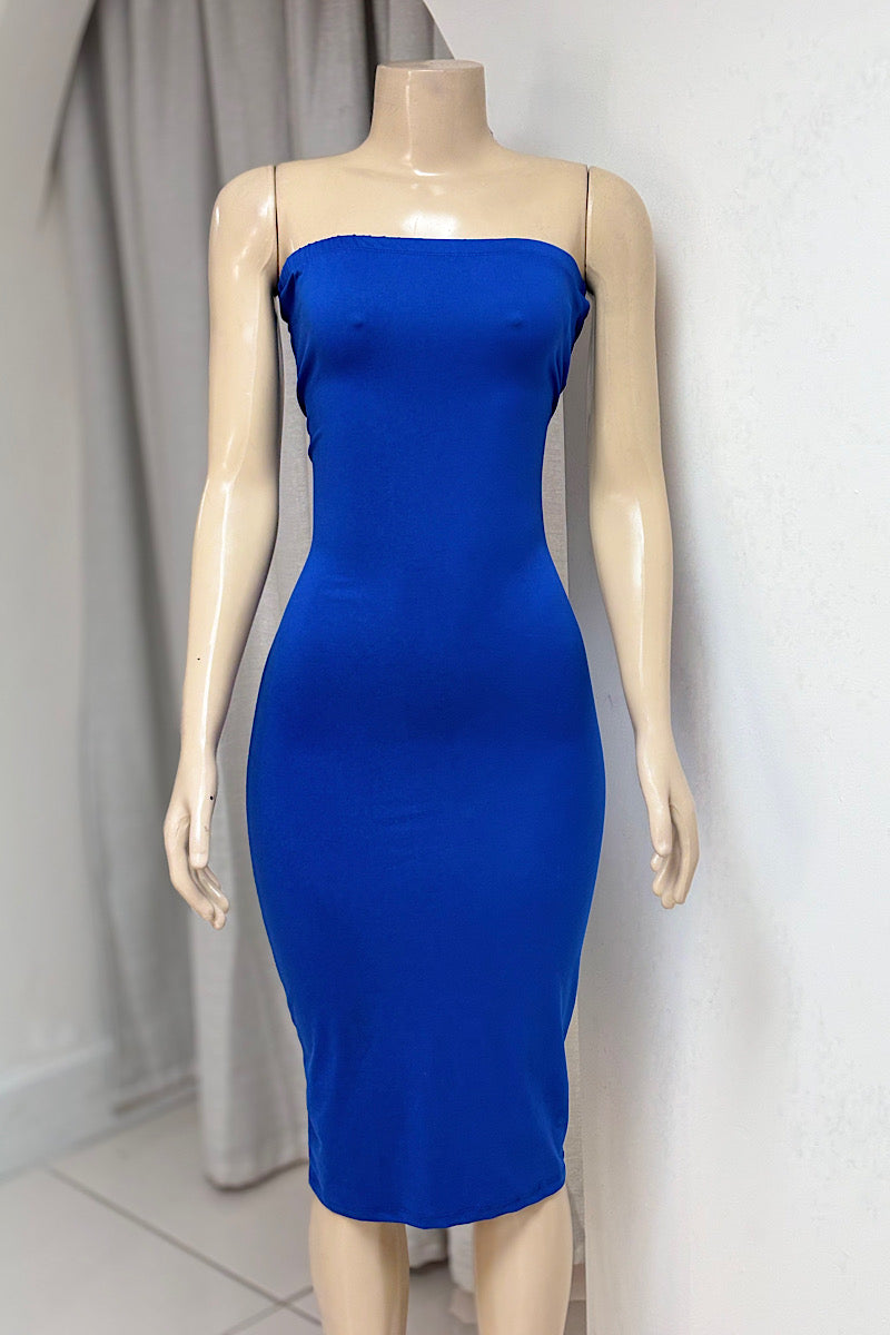 Curvy Midi Tube Dress