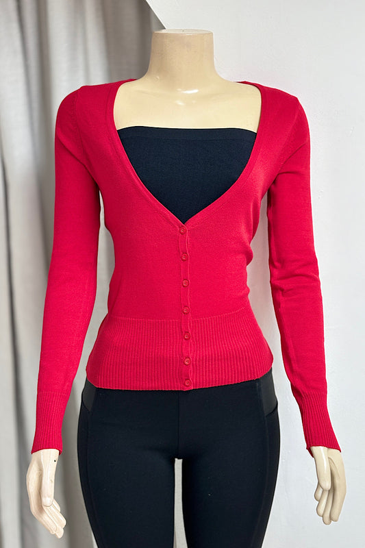 V-Neck Cardigan