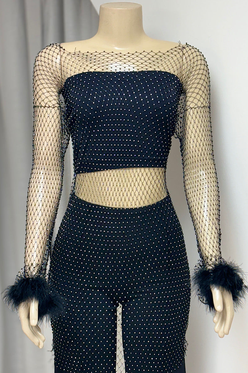 Black Mesh Coverup