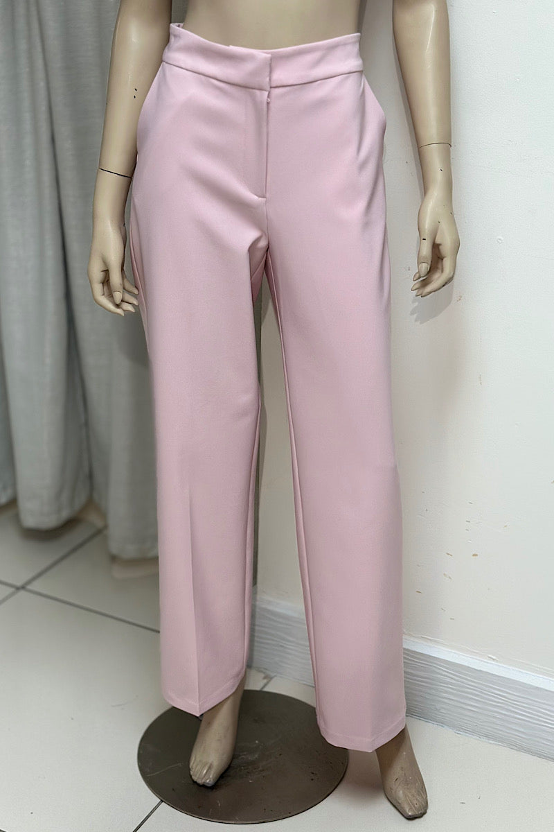 Elastic Waist Wide Leg Pant