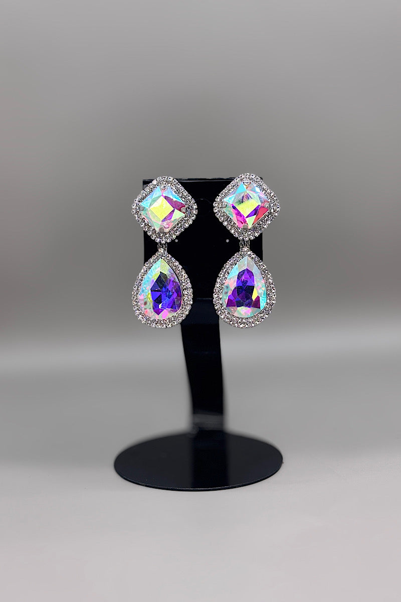 Earrings- Silver Iridescent Collection 35