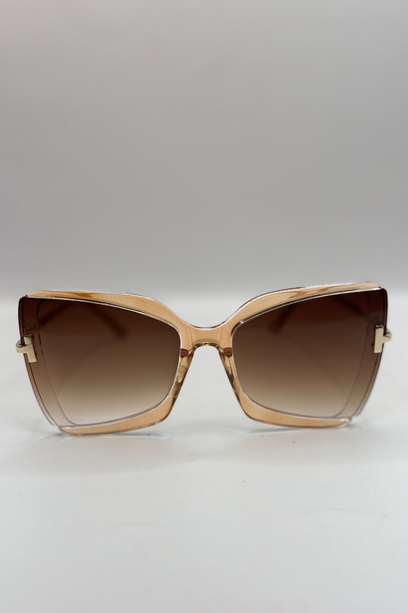 Large Square Frame Sunglasses