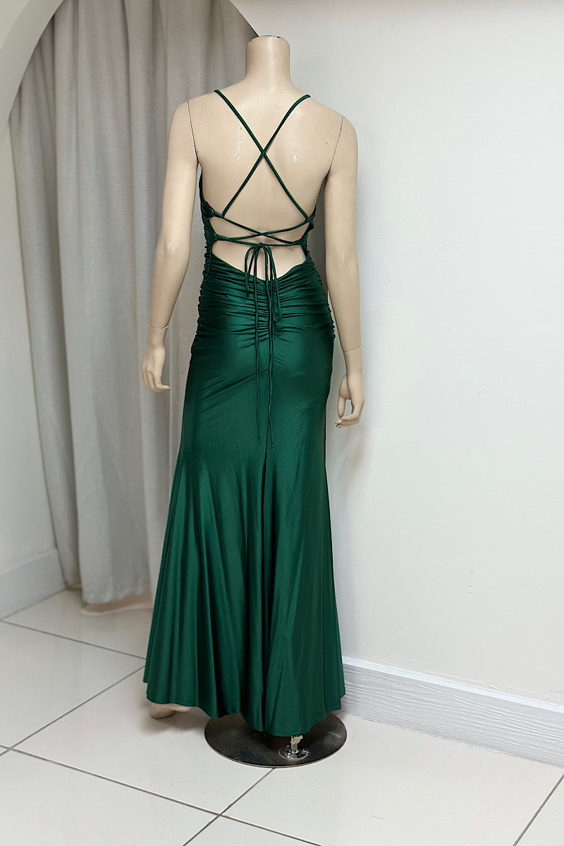 Fitted Spaghetti Strap Formal