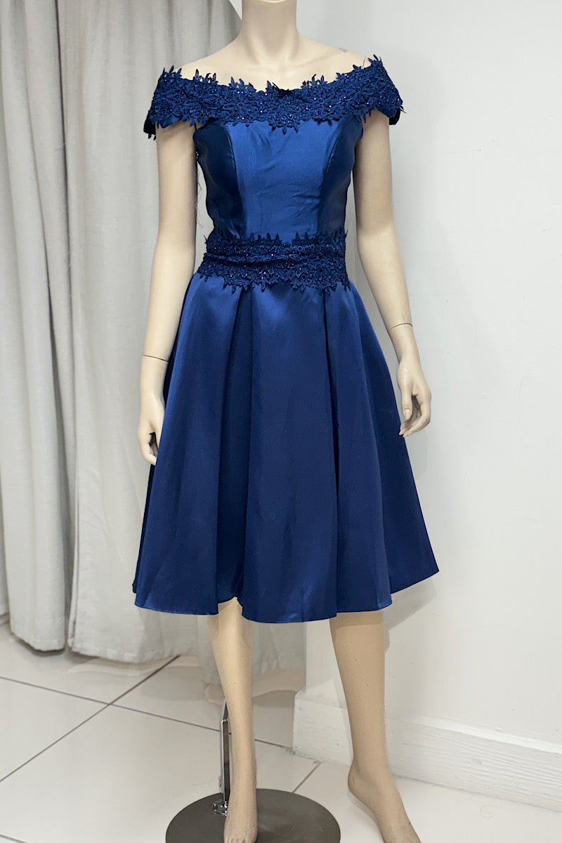 Lace Detail Flare Mini Formal