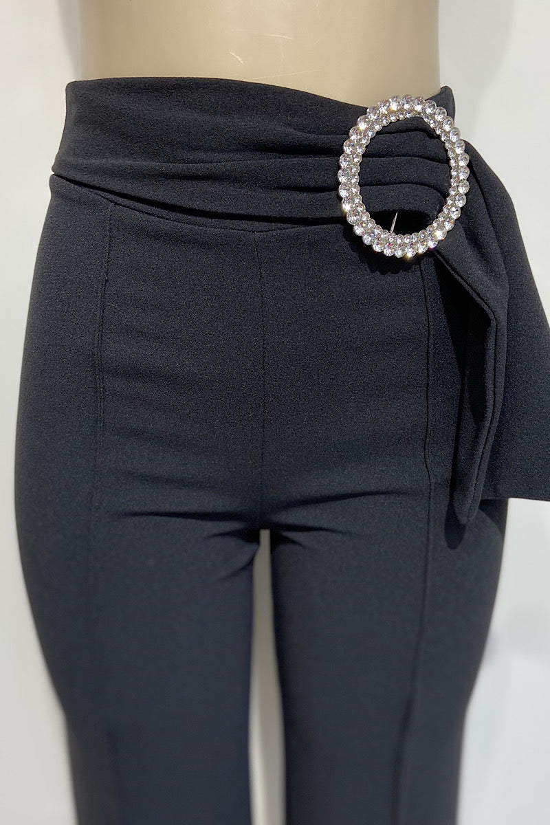 Black Pants with silver Buckle