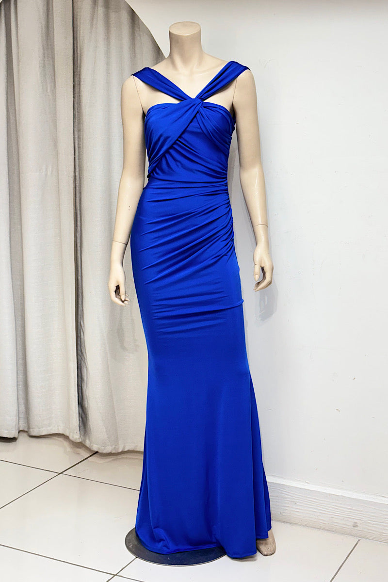 Halter Silky Fitted Dress