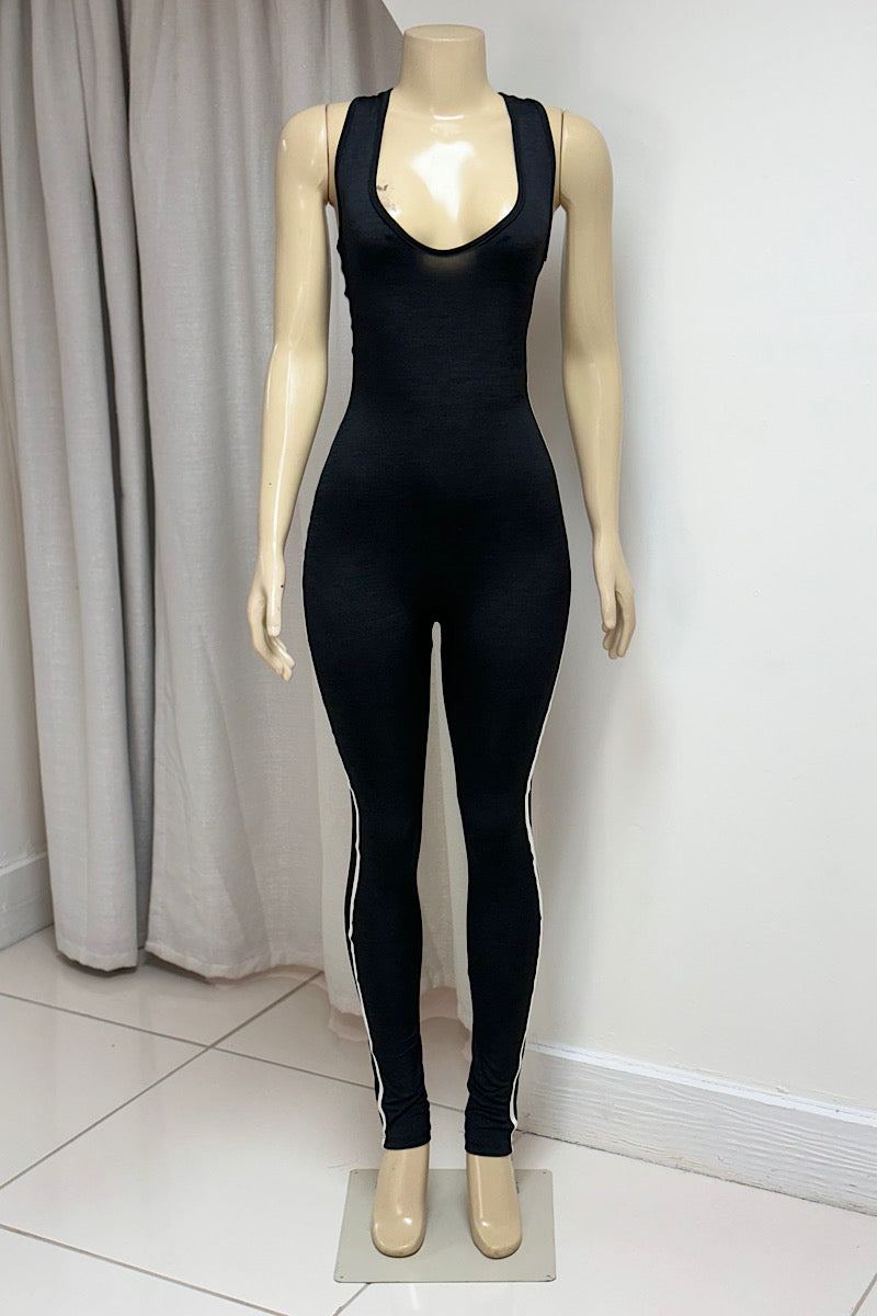 Black Sleeveless Bodysuit