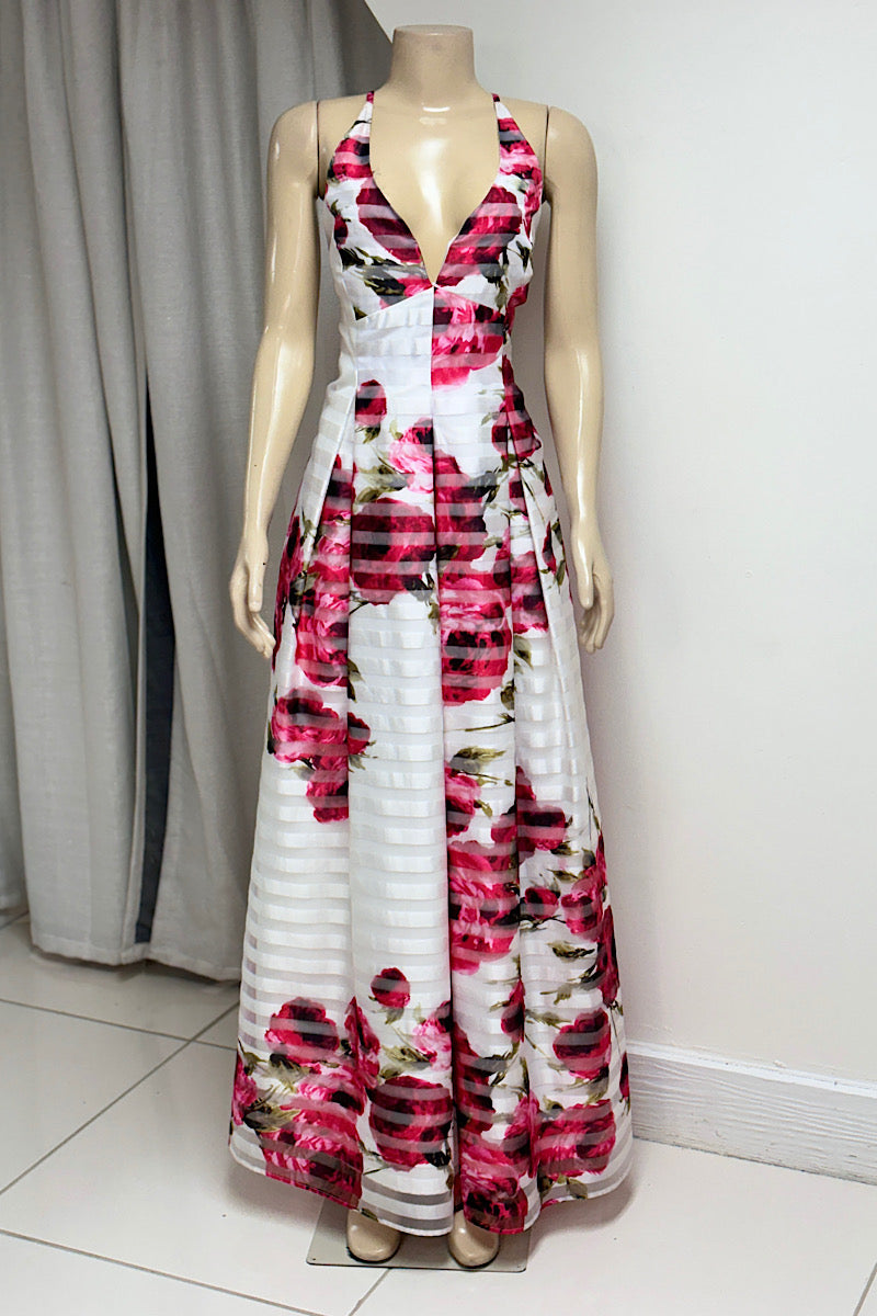 White Cranberry Floral Formal