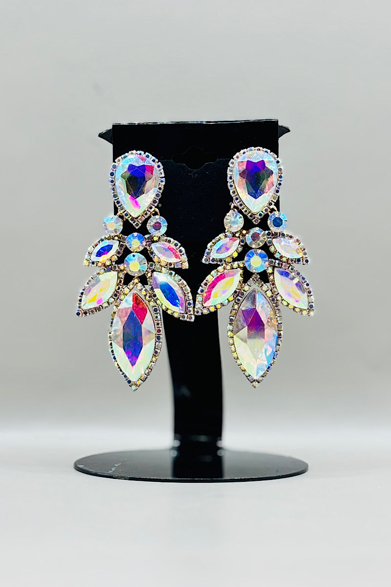 Earring- Silver Iridescent Collection 26